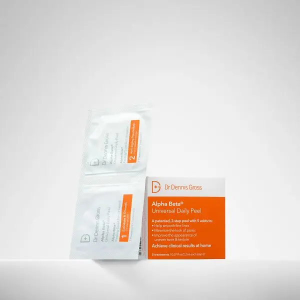 A package of orange and white medical supplies.