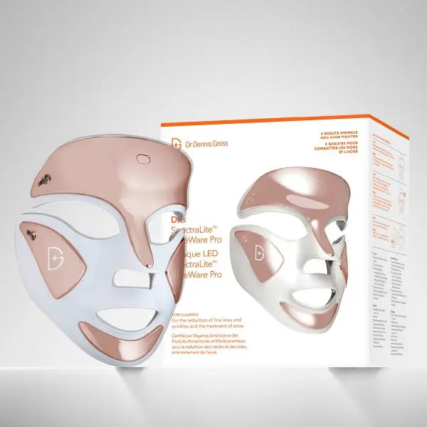 A box and mask of the face lift device