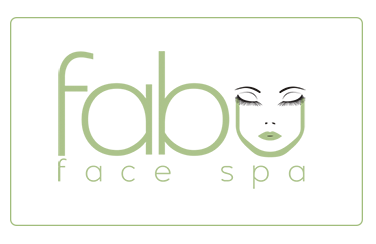A green and white logo for a spa salon.