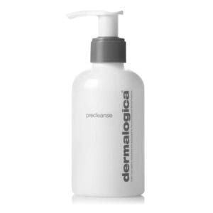 A bottle of dermalogica body wash on top of a white table.