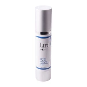 A bottle of serum is shown on the side.