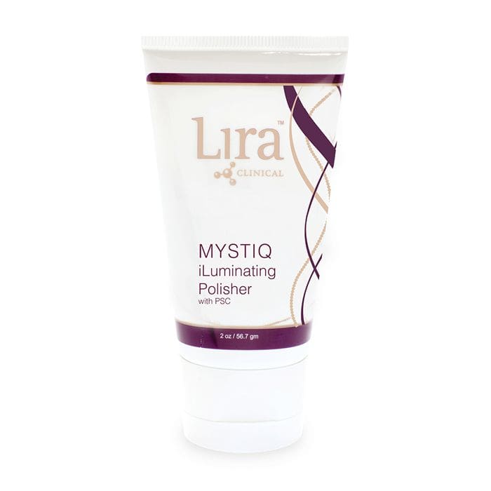 A tube of lira cosmetics mystiq luminizing polisher.