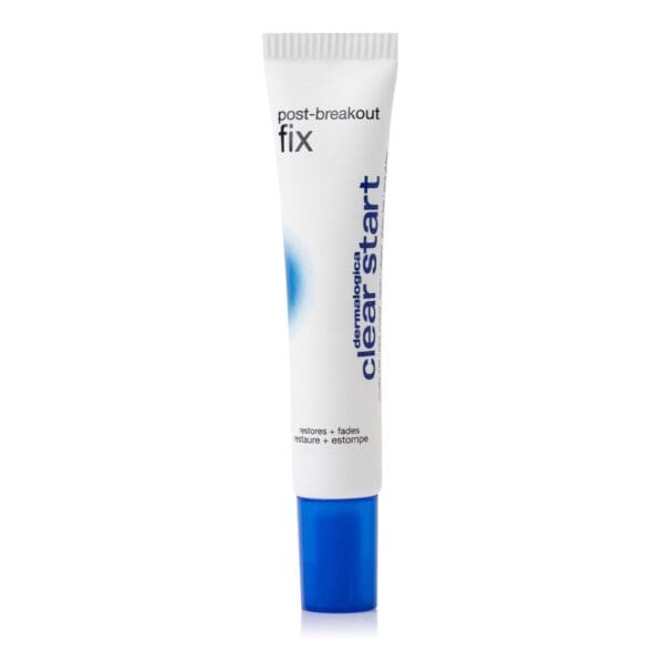 A tube of dermatologist formulated fix is shown.
