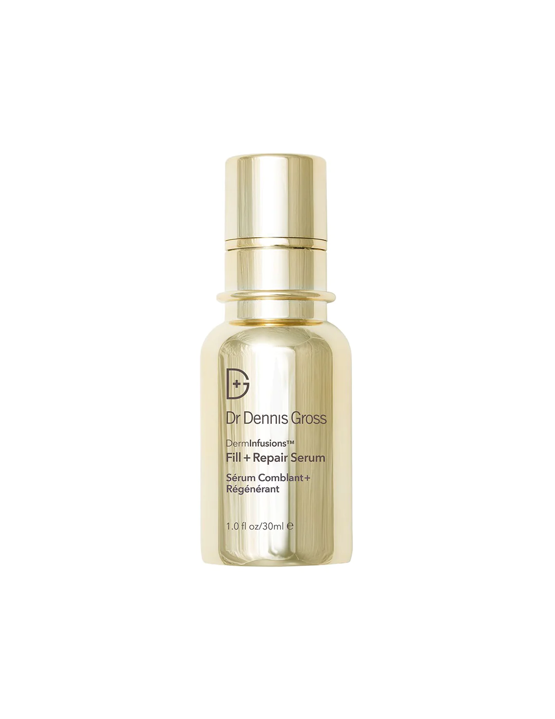 A bottle of serum with the label dr. Dennis gross skincare