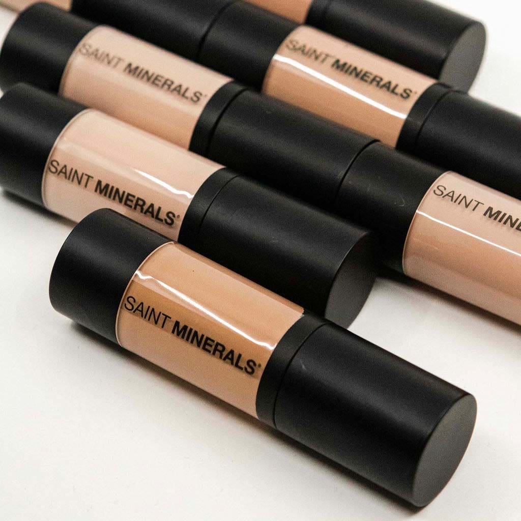 A group of tubes with different shades of makeup.