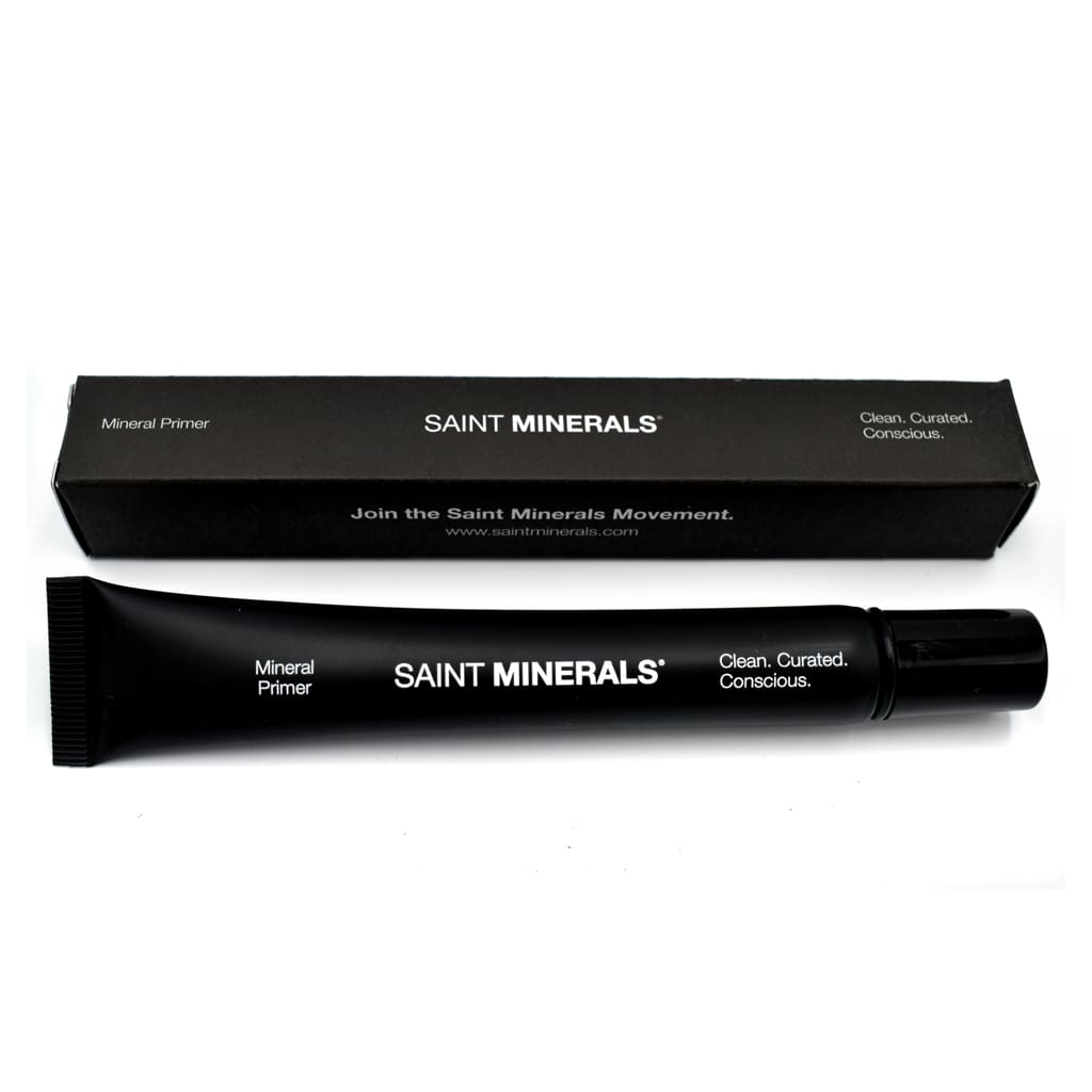 A tube of saint minerals is shown in its box.