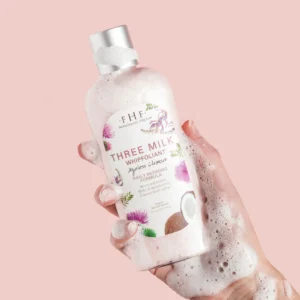 Three Milk Whippfoliant ageless cleanser.