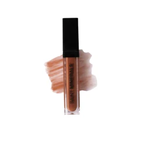 Saint Minerals lip gloss swatch.